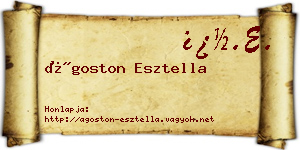 Ágoston Esztella névjegykártya
